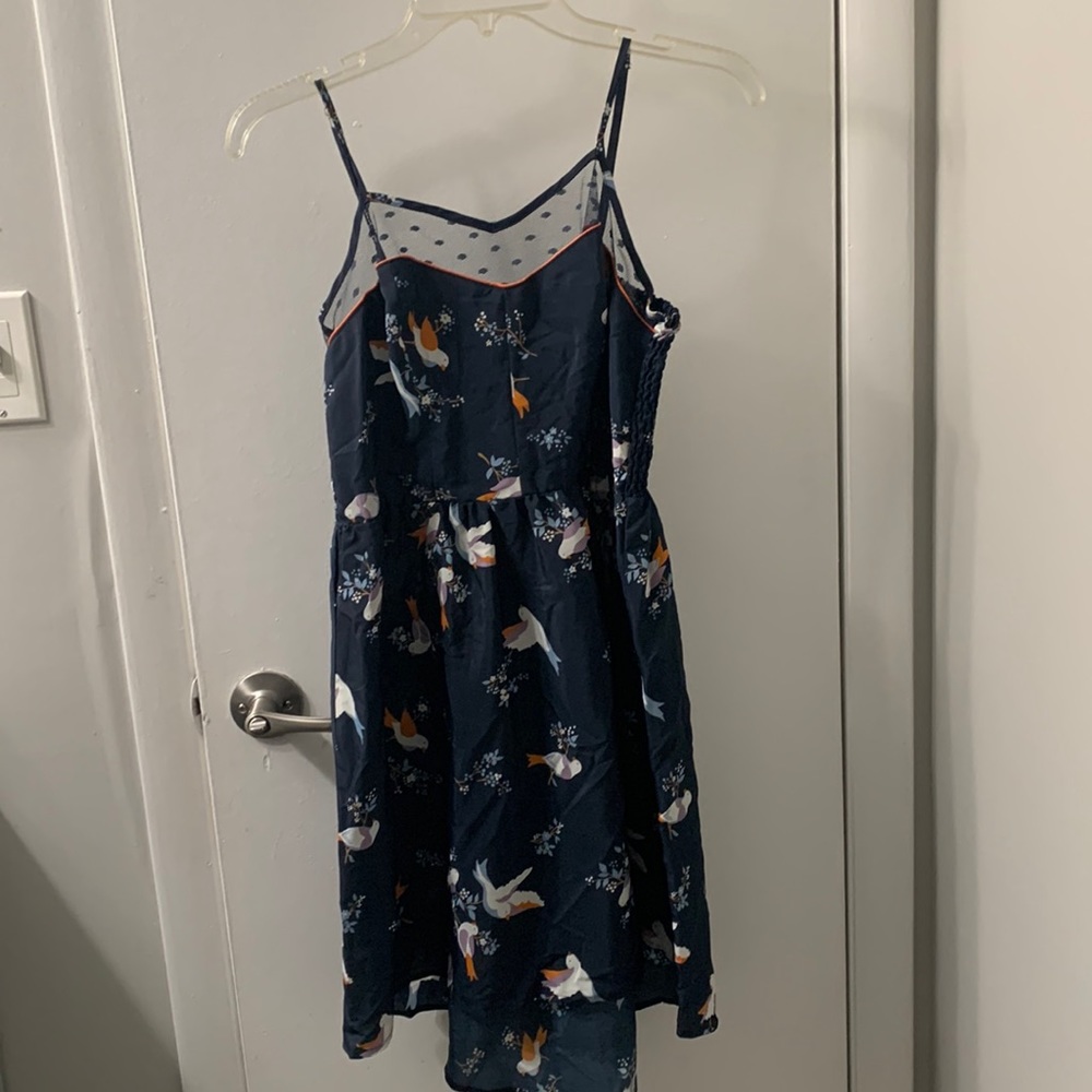 Blue high/low midi Xhilaration midi dress